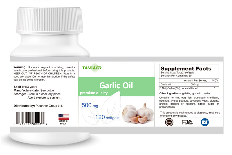Garlic oil softgels